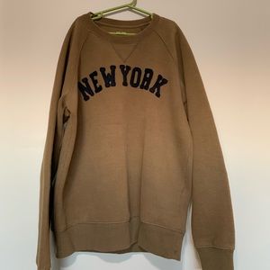 brown crewneck